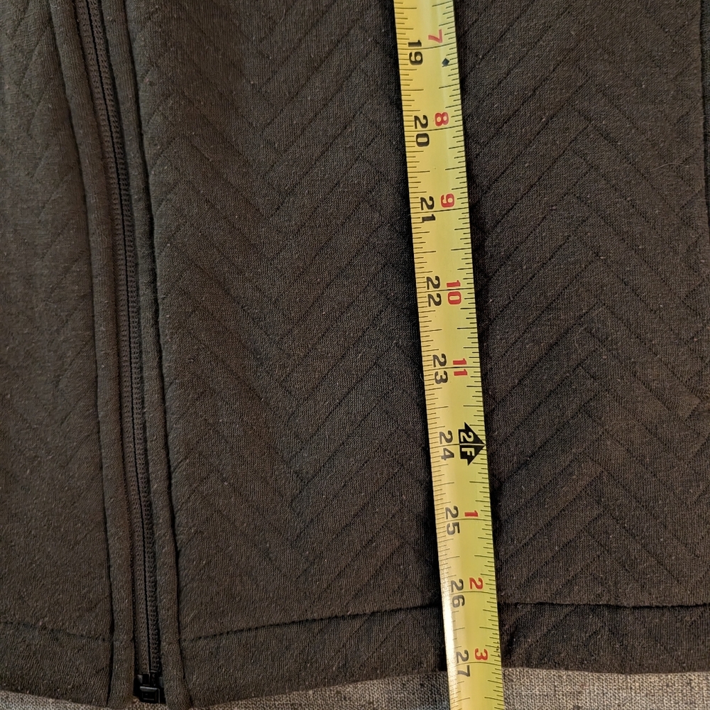 Lands End Women's Olive Quilted Fleece Zip Up Jacket Size XL - Picture 7 of 7